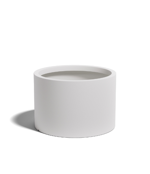 Donica walec Cavo 60x40 cm biała